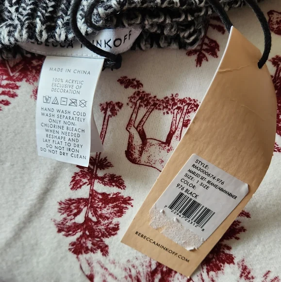 Rebecca Minkoff Hat and Arm Warmer Set - Picture 2 of 2